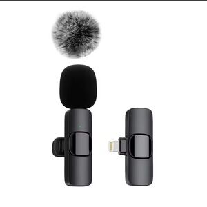 Wireless Lavalier Microphone Recording Mini Mic For iPhone Microphone